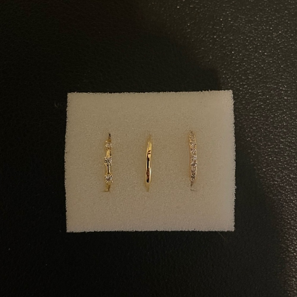 3 Non-pierced ear cuffs